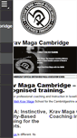 Mobile Screenshot of krav-maga-cambridge.co.uk